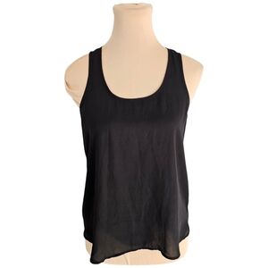 Aritzia Babaton Black Relaxed Tank Top Sz XS